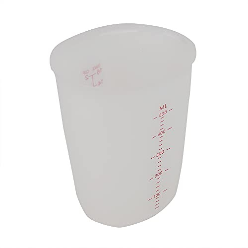 Akozon Akozon Vaso Medidor de Silicona Transparente 500 Ml Herramienta de Cocina Suave y Flexible para una Medición Precisa de Ingredientes (500ML)