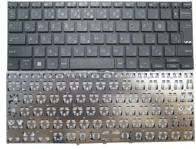 YLGOZFM Laptop-Tastatur für ASUS für VivoBook 14 R1402Z R1402ZA, Schwarz, Japanisch, JP, Silber, Weiß, Französisch, FR, Chinesisch, TW, ohne Rahmen(Japanese JP)