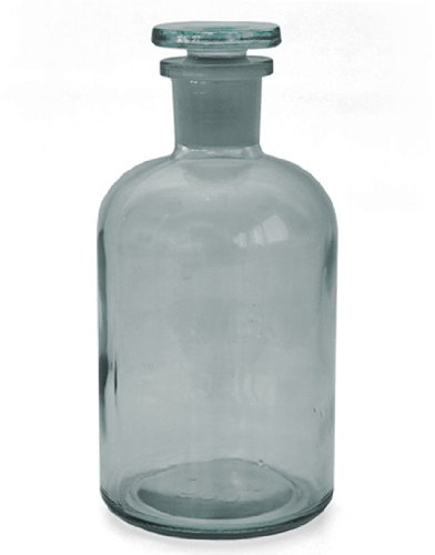 3 x Apothekerflasche 500 ml - Farbe: Klar - inkl. Glasstopfen *Enghalsflasche Apothekerglas Stopfenflasche Laborflasche Rundschulterflasche Enghalsflaschen *
