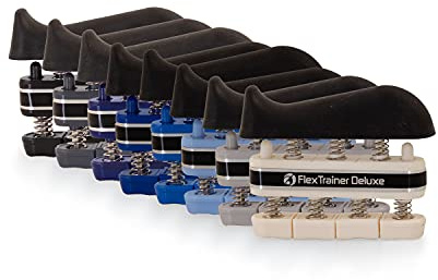 AFH Webshop 8er Spar-Set | Flex Trainer Deluxe | Handtrainer Fingertrainer | Handtrainingsgerät | Fingertrainingsgerät