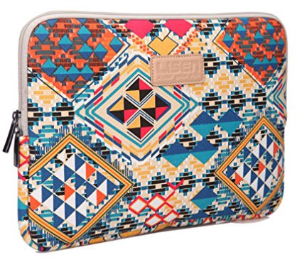 LaoZan Bohemian Pattern Laptop Sleeve Case Briefcase Carrying Bag Pouch Skin Cover For Ultrabook/ipad 13 Blue