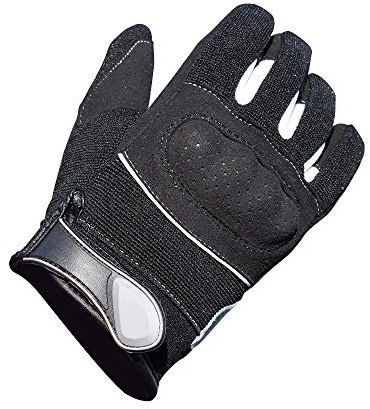 KSK Korshandskar barn motorcykelhandskar, skoter svart, storlek YS (4XS: 14–15 cm)