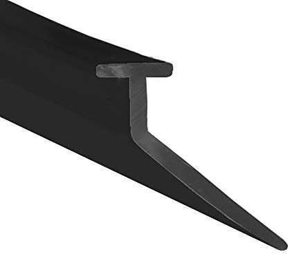 Soft Flexible Rubber J Angled Shower Seal | for Bi Folding Doors & Shower Screens | Fits Into Channel | BIF052 (1 Metre)