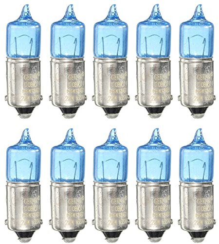 10 Piezas BAX9S H6W Lámparas De Xenón para Coche Blanco 5000K Lámparas De Señalización De Giro Fuente De Luz para Coche DC12V