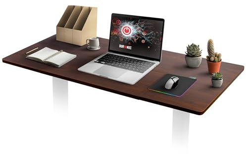 Duronic TT160 WT bordsskiva | Individuellt anpassad bordsskiva med mått 160 x 60 x 1,9 cm | Idealisk för höj- och sänkbar arbetsplats | Höj- och sänkbara ben säljs separat