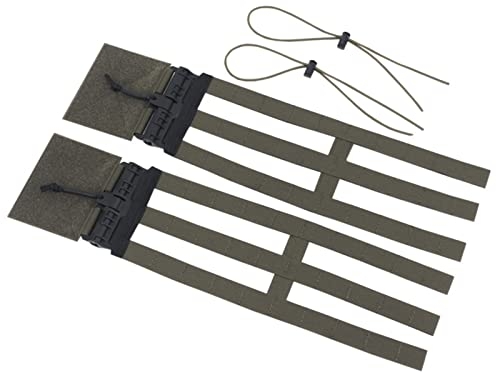 REYNEM 1000D Nylon Taktische Weste Kummerbund Schnellverschluss Set Weste Plattenträger for Airsoft Weste (Color : Vest Cummerbund RG)