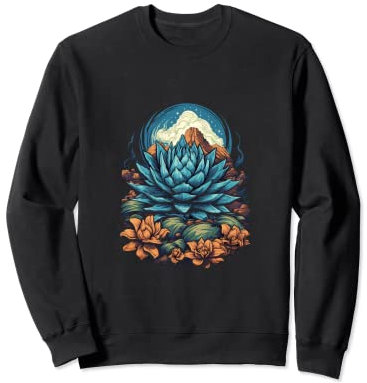 Agave Titanota Royal Agave Kreide Agave Sukkulenten Pflanzen Sweatshirt