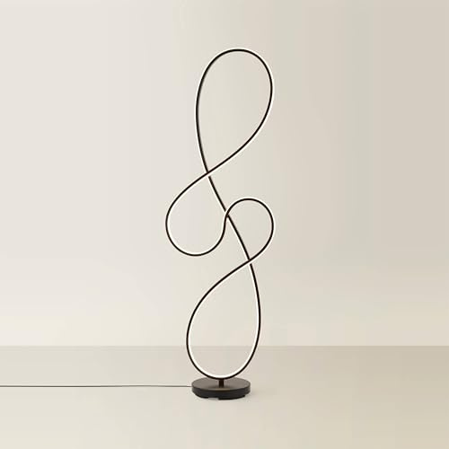 ValueLights | Matt Black Swirl Floor Lamp | Floor Lamps & Torchieres, Home Décor & Improvement Essential