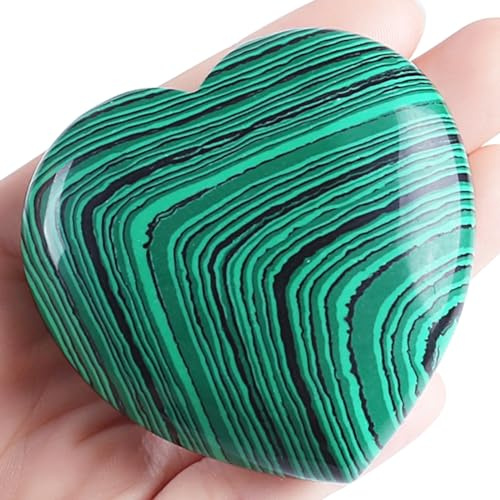 60 mm Groß Herz Kristalle Edelsteine Geschenke für Frauen, Reiki | AWARDSEN Heilsteine Handschmeichler Stein für Valentinstag Geburtstage Jahrestag Muttertag Thanksgiving Tag