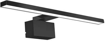 NBEASTKEY Spiegellampen für das Bad, Spiegelleuchten, Wandleuchten für das Bad, 5W 30 cm 230 V 4000 K IP 44 Wasserdichtes neutrales Licht Make-Up Licht Spiegel Lampe, Schwarz