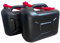 pokm toolsmarket - 2X Benzinkanister 20 Liter, SET Kunststoff Kraftstoffkanister für Benzin und Diesel mit Hahn, Reservekanister mit UN-Zulassung - Rot/Schwarz