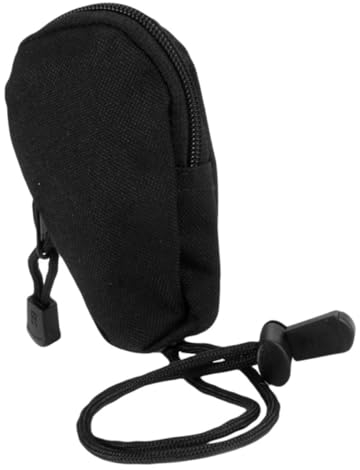 VALICLUD 3-Teilige Outdoor-Tragetasche Schwarze Geldbörse Geldbörse Schlüsseltasche Mit Integriertem Schlüsselring Nylon-Geldbörse