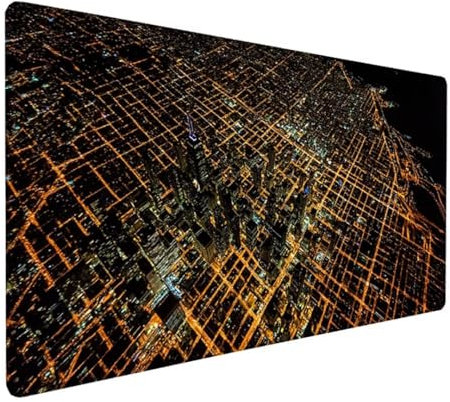 Gaming Mauspad XXL 800x300x3 mm Groß Mousepad Schwarz Schreibtischunterlage Abstrakt Mouse Pad rutschfeste Gummibasis, Vernähte Kanten Wasserdicht Mouse Pad für PC Gaming Zubehör, Geschenk Z-462