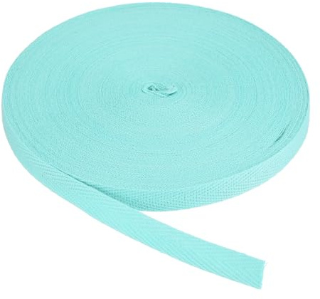 PATIKIL Cinta De Sarga De Algodón 3/8 De Pulgada 25 Yardas Cinta De Algodón Cinta De Sesgo Para Ribete Tela De Espiga Ribete Para Coser Envoltorio De Regalo Artesanía DIY Azul