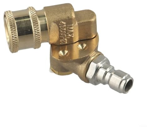 Ugello spray per idropulitrice, giunto girevole a 360 gradi in ottone, adattatore per punte per idropulitrice ad alta pressione, accessorio per pulitore grondaie