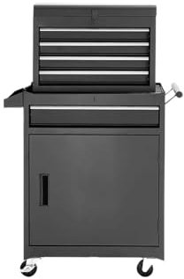 5-Drawer Rolling Tool Chest with Detachable Top Box - Heavy-Duty Metal Tool Storage Cabinet nizer Cart for Garage Workshop and Home Use
