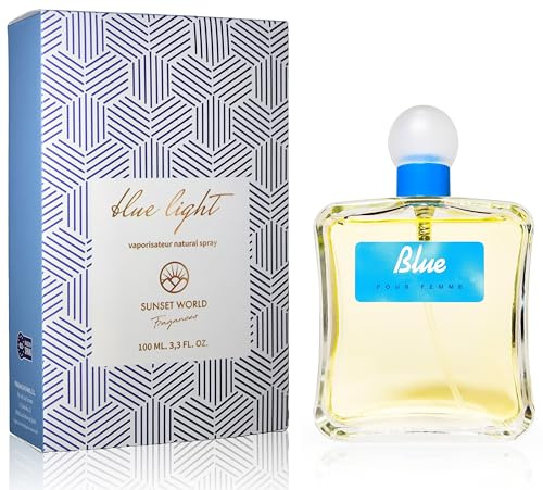 Blue Light Femme - Compatible avec Light Blue. Eau De Cologne Intense 100 ml, Parfum Pheromone pour Femme, Parfum Generique