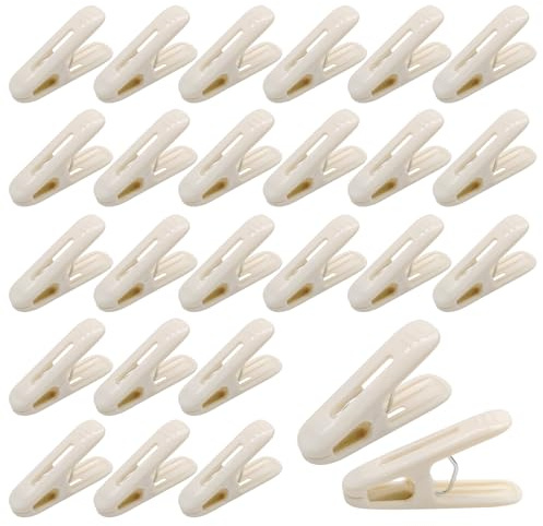 40Pcs Clothes Pegs, Plastic Washing Line Pegs Non Slip Laundry Pegs Laundry Clips Washing Clothes Clip for Garden, Washing Line, Paper, Pictures, Snack Bags
