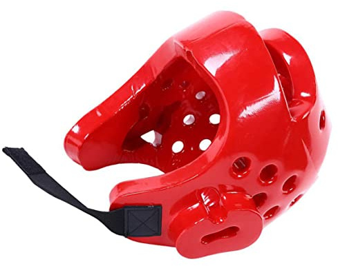 Kickbox-Kopfschutz Boxhelm Kinder-Boxhelm Rot M Box-Kopfschutz Kickbox- Kampftraining Schutzausrüstung für Erwachsene und Kinder