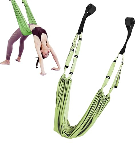 Balançoire d'inversion de yoga, corde aérienne de yoga | Sangle d'étirement des jambes pour la danse | Forte fente anti-gravité pour l'entraînement, équipement d'étirement, balançoire de hamac