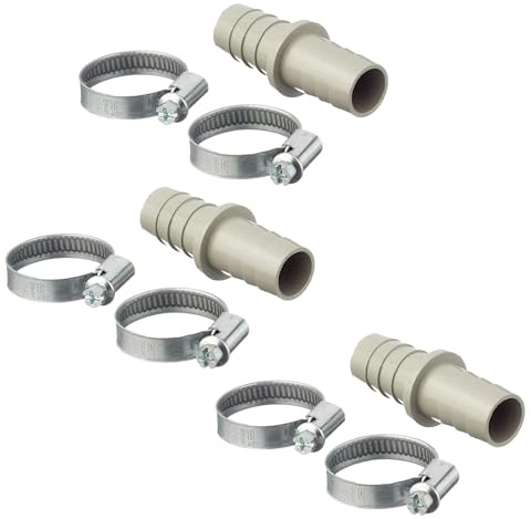 Hkfgdjdl Drain Hose Connector with 2 Clamps For Washing Machine Water Pipe Washer Hose Adapter Coupling Adapter Accessories