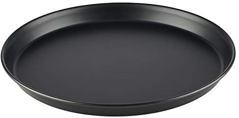 APS Plato para pizza redondo Ø 28/26,3 x 2,5 cm - bandeja para pizza de chapa azul, sin revestimiento, de larga duración, para hornear pizza profesionalmente