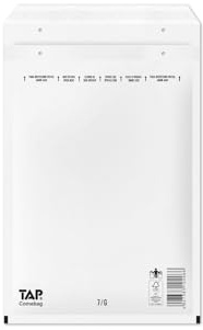300 Stück Luftpolsterumschläge Luftpolstertaschen Versandtaschen 7/G 250x350 mm weiß