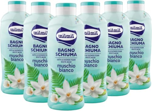 Mil Mil Bain moussant Parfum Musc Blanc 6000 ml