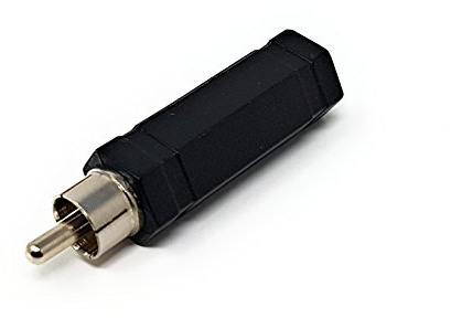 MainCore RCA phono plug to 6.35mm Mono Jack Socket/Audio adaptor converter