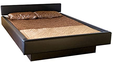 Strobel Organic Hanover Complete Padded Waterbed with Hydro-Support HS303 Waveless Mattress, Black Vinyl Super Single