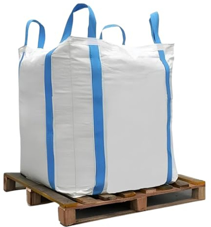 Viceree 10 Big Bags 90x90x160Cm Portata 1250Kg Sacchi Trasporto Stoccaggio e Smaltimento Materiali Da Giardino Legna Sabbia Macerie Rifiuti Sacco In Tessuto Omologato Di Qualità Made In Italy