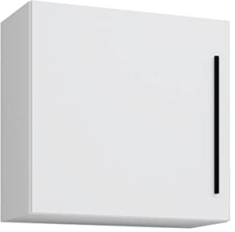 VCM Wandregal 50x30x50 cm 1 Tür 2 Fächer Holzwerkstoff Standregal | Verbirgt Bücher und Deko hinter einer geschlossenen Front - Wohnzimmer oder Flur - für ordnungsliebende Bewohner