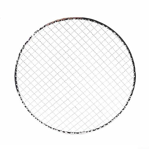 Emiif Lot de 5 grilles rondes jetables en fil de fer, grille de rôti, grille de cuisson pour barbecue, accessoires de gril