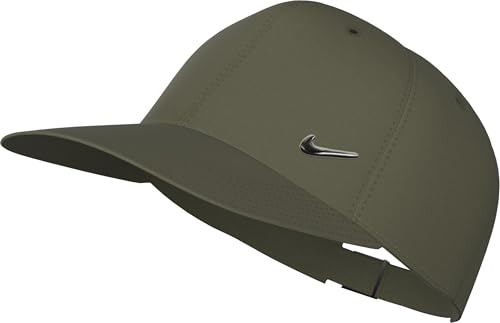 Nike FB5372-222 U NK DF Club cap U CB MTSWSH L Cappellino Unisex Medium Olive/Grey Taglia M/L