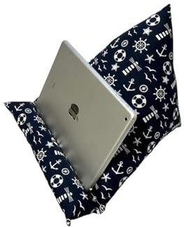 Buchstütze Lesekissen Kissen Tablet Leseknochen Boot Schiff maritim Tabletkissen