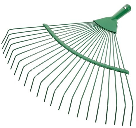 Sosoport Râteau de Jardin en Acier Léger Portable Poignée Ergonomique Jardinage Camping, Outil pour Étaler Feuilles et Ameublir Couleur Aléatoire