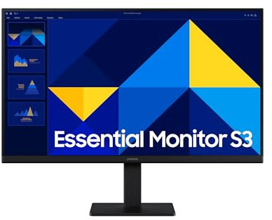 Samsung 24 Zoll Essential S3 S30GD, Full HD 1080p (1.920 x 1.080), PC-Monitor, Bildschirm, 100 Hz, IPS-Panel, Game Mode, Off Timer Plus, Eye Saver Mode, Flicker Free, LS24D304GAUXEN