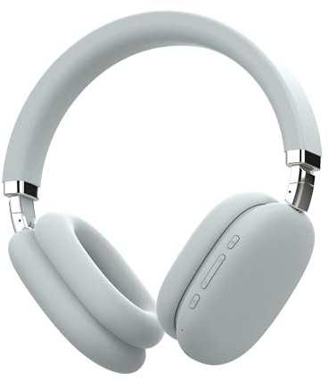 groov e Fusion Wireless Headphones - Active Noise Cancelling Headphones with 32Hrs of Audio Playback - Bluetooth & 3.5mm Audio Jack - White