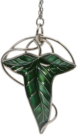 ABYstyle Seigneur des Anneaux Lorien Leaf 3D Porte-clés en métal 6 x 4,8 cm Vert et argent Accessoires Merch Cadeau