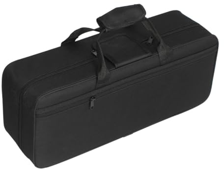 Trompeten Gigbag aus Oxford Gewebe, Schwarzer Trompetenkoffer | Doppel Schultergurte, Zwei Separate Reißverschlussfächer, Ergonomisches Design, für Trompete