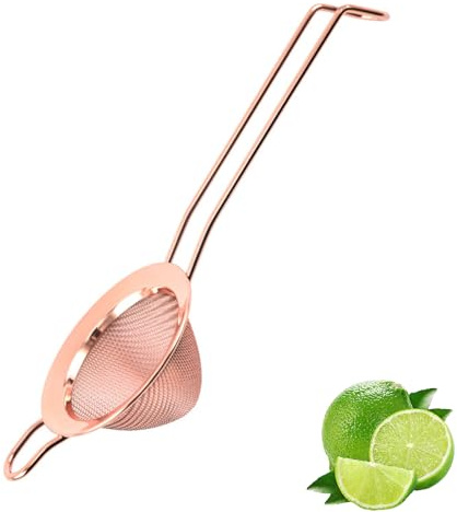 Small Sieve Fine Mesh, Premium Fine Mesh Strainer & Sieve, Small Hawthorne Strainer for Bartending, Mixology, Kitchen, Home Bar Accessories