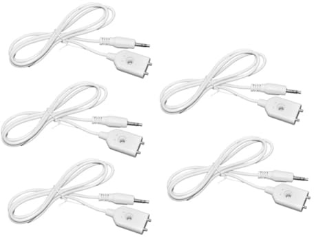 Fangxuee Sonde de Capteur de Niveau D'Eau de 5pcs avec 3,5 Têtes Audio Doubles Poteaux Métalliques Détecteur de Fuite Du Détecteur Capteur de Niveau de Fuite D'Eau