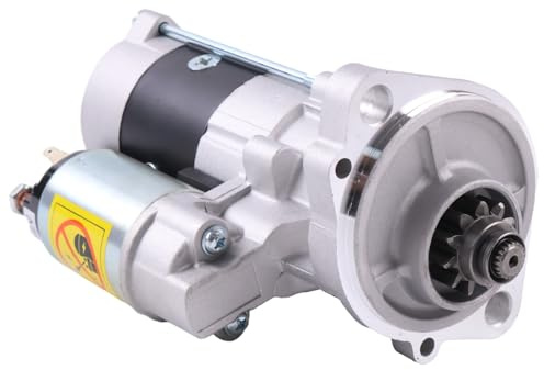 KSQOON 12V 11T Starter Motor 714-40357 897204-7130 Compatible with JCB Backhoe Loader 3CX 4CX Excavator 8080 8061 8060 8056 8085