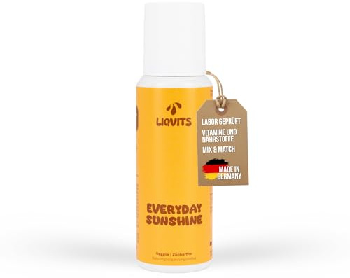 LiqVits Everyday Sunshine (CWS Vitamin D3 + K 1.000 IE) Supplement - 150 Tage, flüssig & schnell absorbierbar - tägliche Nutzung - Ohne Zucker, Geschmacks-/Farbstoffzusatz (150 ml)