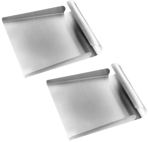 Toyvian 2 Stück Teiliges Edelstahl Schaufel Multifunktional als Eiswürfel Mehl Pfannkuchen Schaufel für Küche und Backen Rostfrei Ergonomisch Vielseitig Einsetzbar für Reis und Getreide