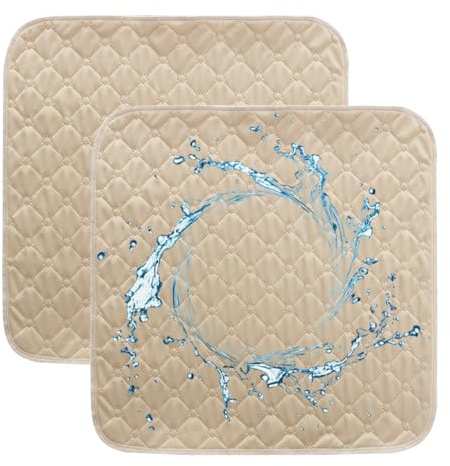 2 Pièces Alèse Lavable Adulte 50x50 cm, Coussin Incontinence Absorbant Réutilisable, Protection Siège Fauteuil et Chaise Roulante - Made in Europe