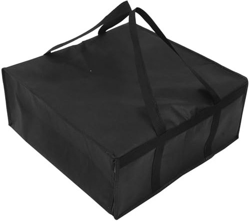 Toyvian Tragbarer Isolierbeutel aus Vliesstoff mit Großer Kapazität und Schultergurt als Pizza Isoliertasche für Warme Lebensmittel und Styropor Kühlbox Transport