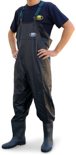 Lineaeffe PVC Chest Waders Size 41 Black