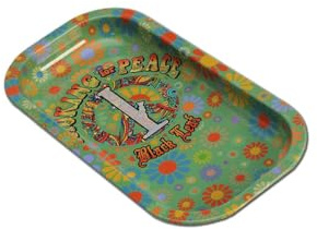 Black Leaf® Metall Mixing Tray | Perfekte Bauunterlage mit Stil, 20x10cm - Black Leaf Smoking for Peace