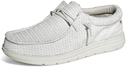 Bruno Marc Dam Slip-on Loafers vardagsskor | Ultralätt andningsbar elastisk spets mockasiner skor daglig kontor promenader resa resa resa